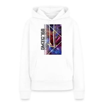 GM310768 Enfer et Paradis - Sweat à capuche Premium bio Femme - blanc - Devant - Julia (174cm)