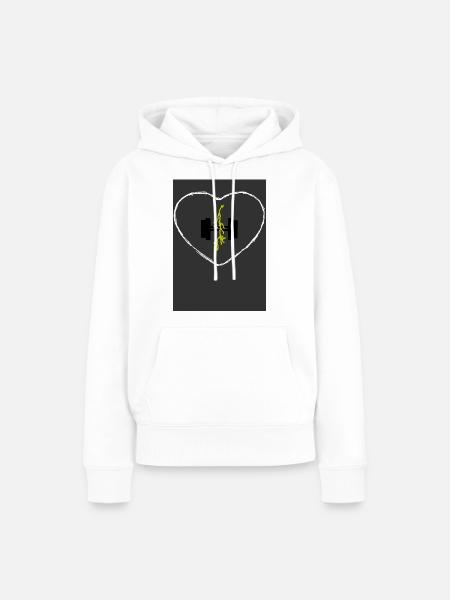 Sport Lightning - Frauen Premium Bio Hoodie - Weiß