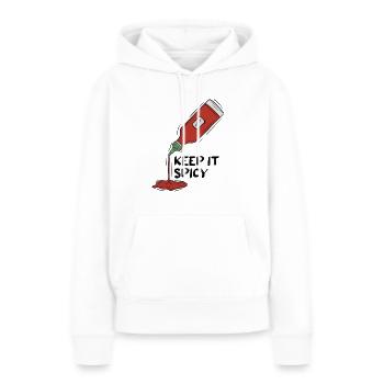 Spicy Chili Sauce - Frauen Premium Bio Hoodie - Weiß - Vorne - Julia (174cm)