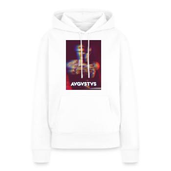 AVGVSTVS. - Sweat à capuche Premium bio Femme - blanc - Devant - Julia (174cm)