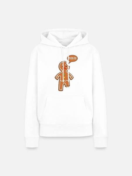 Lebkuchenmann Mimimi Mi Mi Mi Lustige Sprüche - Frauen Premium Bio Hoodie - Weiß