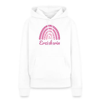 Institutrice de maternelle Regenbogen - Sweat à capuche Premium bio Femme - blanc - Devant - Julia (174cm)