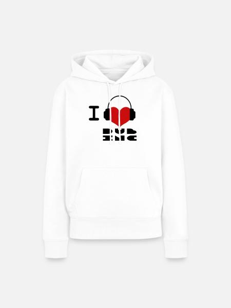 Ich liebe Dub Inc - Frauen Premium Bio Hoodie - Weiß