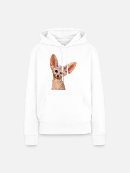 Fennek - Frauen Premium Bio Hoodie - Weiß