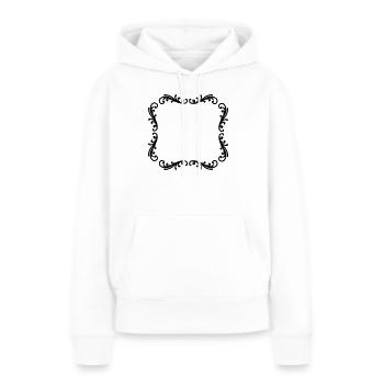 Cadre photo décoratif - Sweat à capuche Premium bio Femme - blanc - Devant - Julia (174cm)