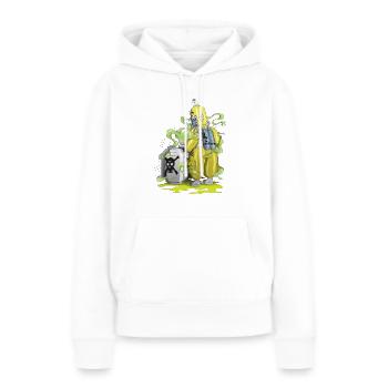 Biologische Waffe - Frauen Premium Bio Hoodie - Weiß - Vorne - Julia (174cm)