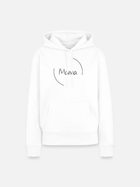 Mama - Frauen Premium Bio Hoodie - Weiß