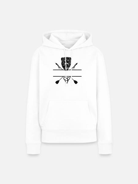 Wikinger-Bärenpfeile - Frauen Premium Bio Hoodie - Weiß