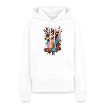 Sweet Lady - Frauen Premium Bio Hoodie - Weiß - Vorne - Julia (174cm)