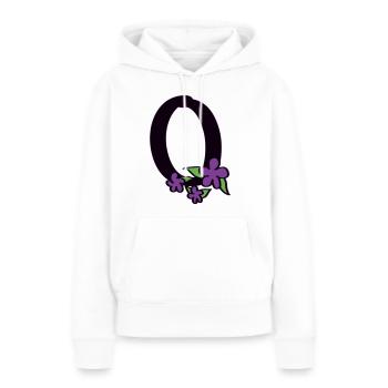 O for Optimist - Women’s Premium Organic Hoodie - white - Front - Julia (174cm)