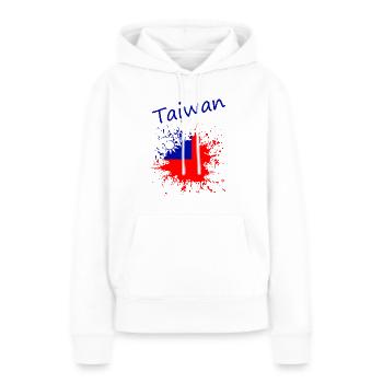 Taiwan - Frauen Premium Bio Hoodie - Weiß - Vorne - Julia (174cm)