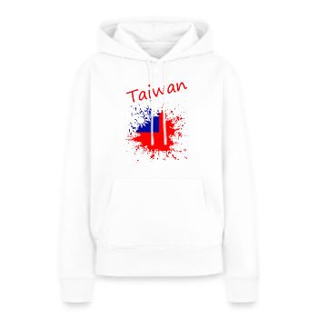 Taiwan - Frauen Premium Bio Hoodie - Weiß - Vorne - Julia (174cm)