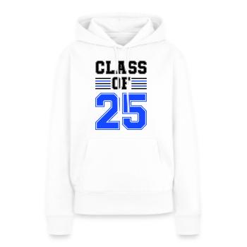 class of 25 - Women’s Premium Organic Hoodie - white - Front - Julia (174cm)