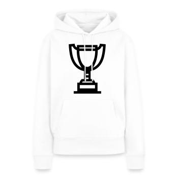 trophy - Women’s Premium Organic Hoodie - white - Front - Julia (174cm)