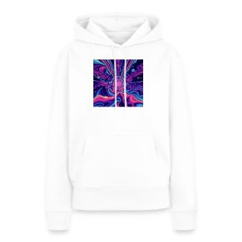MDMA - Sweat à capuche Premium bio Femme - blanc - Devant - Julia (174cm)