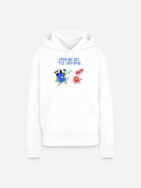 Mission zum Mars - Frauen Premium Bio Hoodie - Weiß
