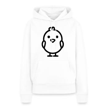 chick - Women’s Premium Organic Hoodie - white - Front - Julia (174cm)
