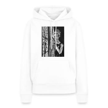 Behind the Curtain - Women’s Premium Organic Hoodie - white - Front - Julia (174cm)
