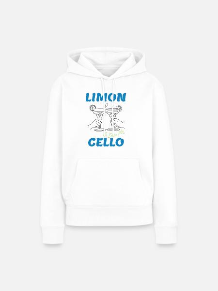 Limoncello – La Dolce Vita“-Design - Frauen Premium Bio Hoodie - Weiß