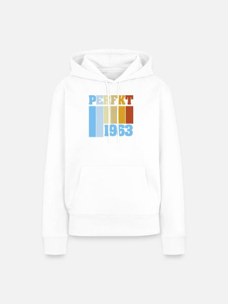 Einzigartig 1963 - Frauen Premium Bio Hoodie - Weiß