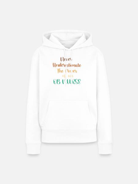 Schwangerschaft Krankenhaus Krankenschwester - Frauen Premium Bio Hoodie - Weiß