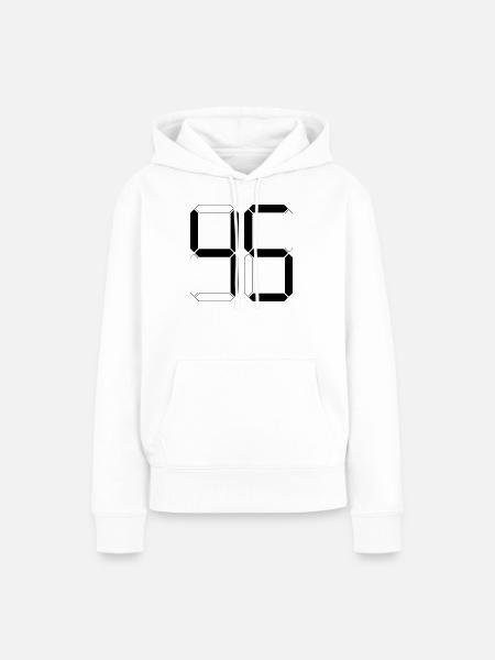 NUMMER 45 Fünfundvierzig Geschenk Digital - Frauen Premium Bio Hoodie - Weiß