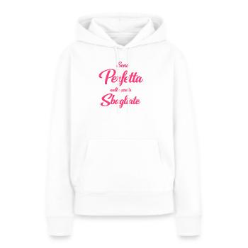 Perfetta. - Felpa con cappuccio ecologica premium da donna - bianco - Fronte - Julia (174cm)