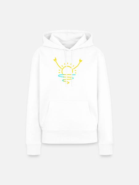Rock the Sunrise - Frauen Premium Bio Hoodie - Weiß