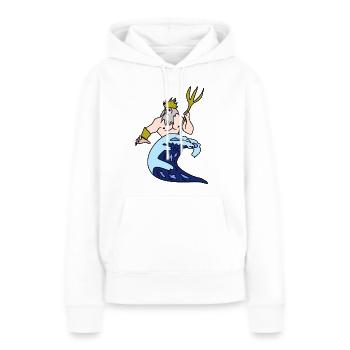 Sternzeichen Wassermann - Frauen Premium Bio Hoodie - Weiß - Vorne - Julia (174cm)