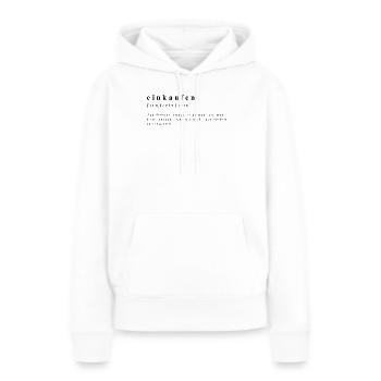 Shopping - Verbe - L’art de l’abondance - Sweat à capuche Premium bio Femme - blanc - Devant - Julia (174cm)