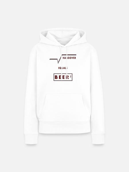 BEER - Frauen Premium Bio Hoodie - Weiß