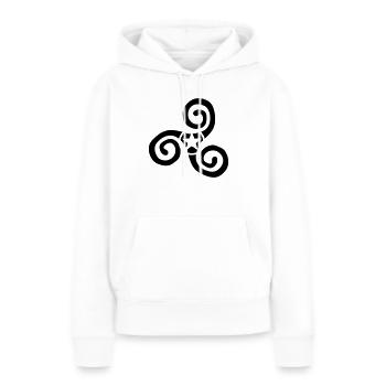 Triskel logo Bretagne Stern 0 - Frauen Premium Bio Hoodie - Weiß - Vorne - Julia (174cm)