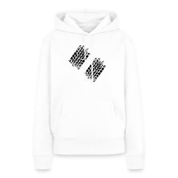 Reifen - Frauen Premium Bio Hoodie - Weiß - Vorne - Julia (174cm)