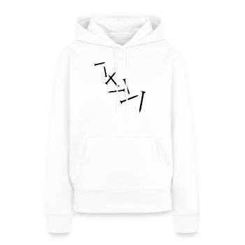 Schraube - Frauen Premium Bio Hoodie - Weiß - Vorne - Julia (174cm)