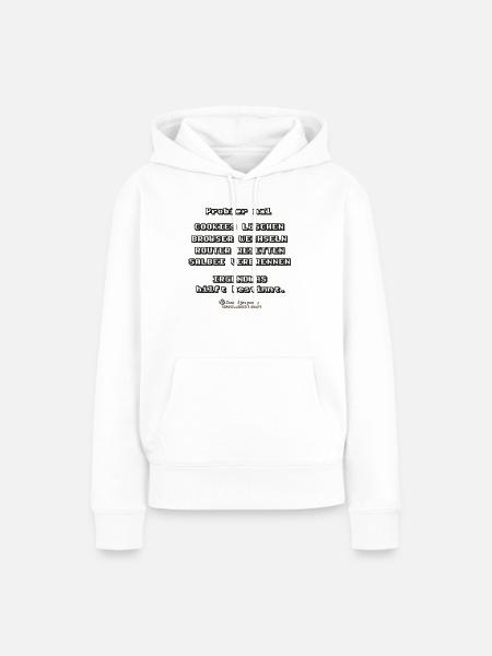 Cookies löschen - Frauen Premium Bio Hoodie - Weiß