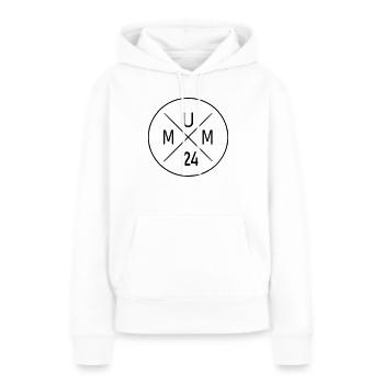 Mum 24 - Frauen Premium Bio Hoodie - Weiß - Vorne - Julia (174cm)