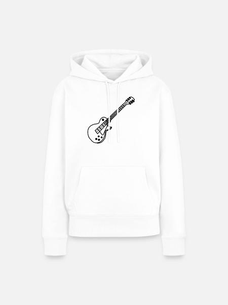 Elektrogitarre - Frauen Premium Bio Hoodie - Weiß