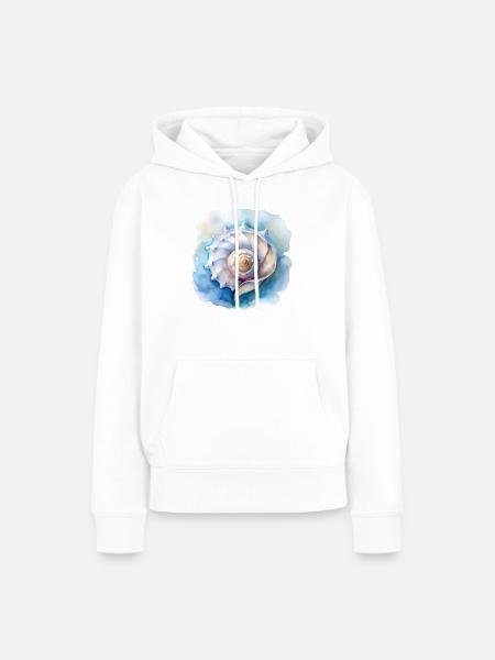 Meeresbrise - Frauen Premium Bio Hoodie - Weiß