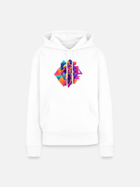 Spartan - Frauen Premium Bio Hoodie - Weiß
