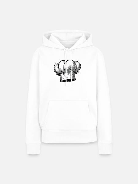Kochmütze - Frauen Premium Bio Hoodie - Weiß