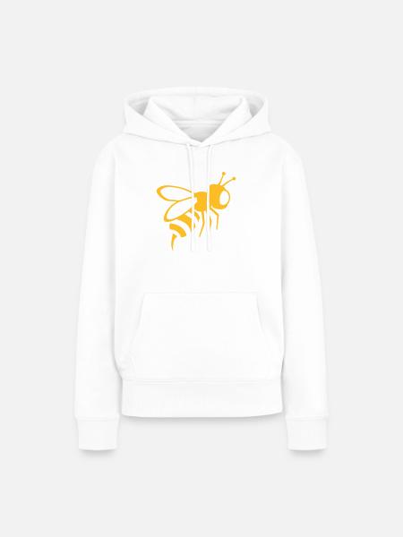 Biene - Frauen Premium Bio Hoodie - Weiß