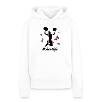 #Cheerlife Cheerleader Cheerleading Cheerleaderin - Frauen Premium Bio Hoodie - Weiß - Vorne - Julia (174cm)
