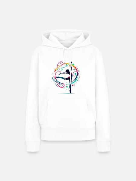 Dance - Frauen Premium Bio Hoodie - Weiß