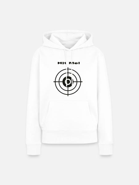 Hit Me dark! - Frauen Premium Bio Hoodie - Weiß