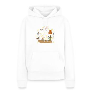 Wassersport - Frauen Premium Bio Hoodie - Weiß - Vorne - Julia (174cm)