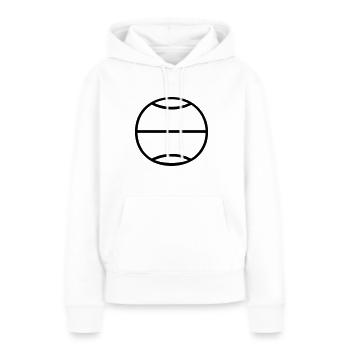 Balle de tennis - Sweat à capuche Premium bio Femme - blanc - Devant - Julia (174cm)