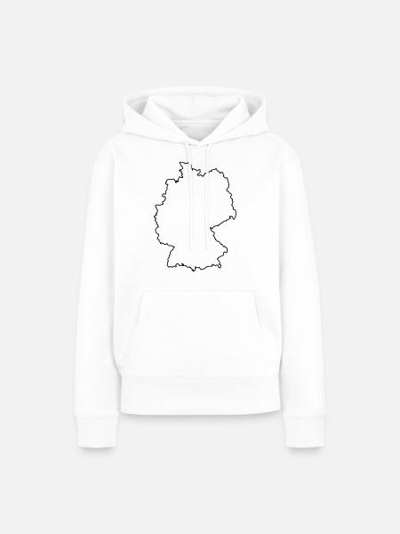 germany_design_1 - Frauen Premium Bio Hoodie - Weiß