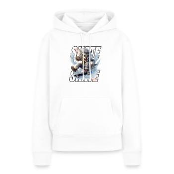Urban Skating Werewolf: Beast Action Tshirt - Sweat à capuche Premium bio Femme - blanc - Devant - Julia (174cm)