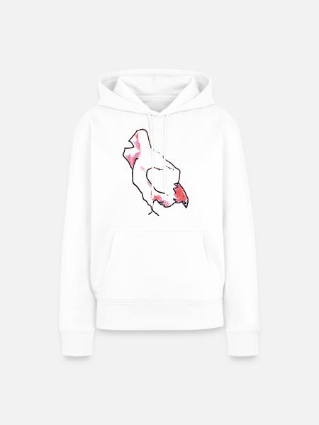 Huhn - Henne - Frauen Premium Bio Hoodie - Weiß