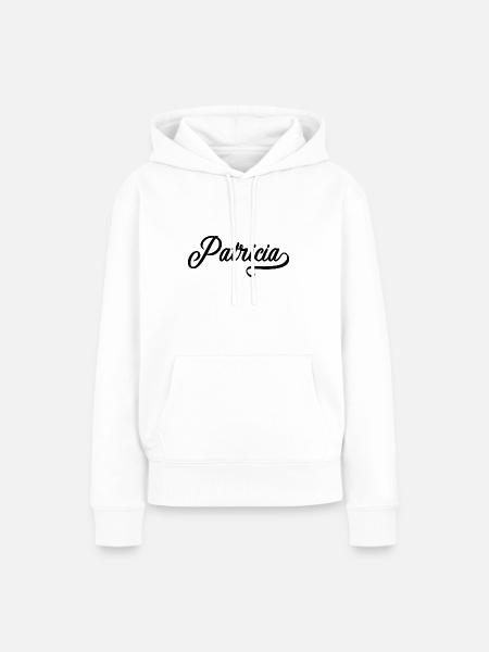 Patricia - Vorname - Frauen Premium Bio Hoodie - Weiß